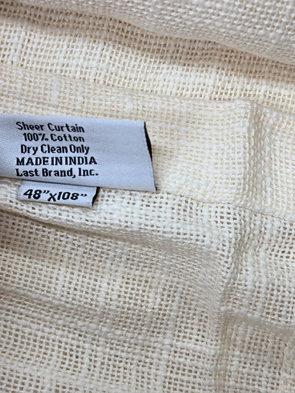 Quince includes 48x108